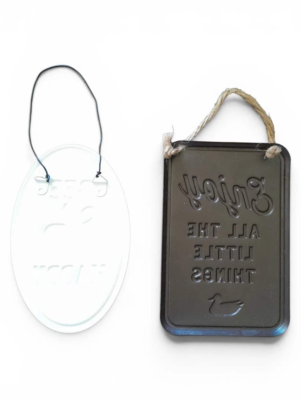 Hobby Lobby Bee Happy & Enjoy Wall Plaques